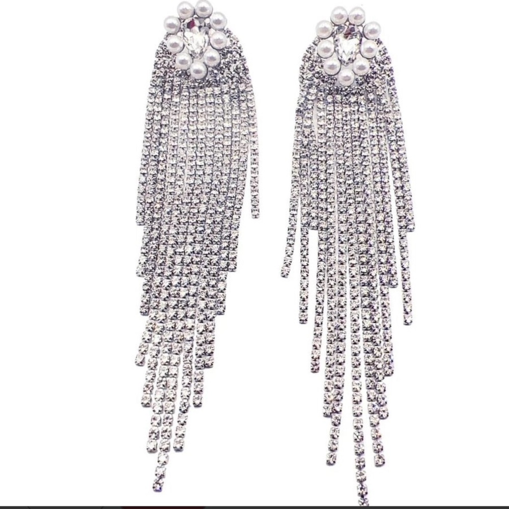 Treasure Jewels Silver and Gemstone statement earrings These